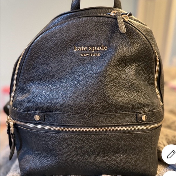 Kate Spade Black Backpack with Gold Accents main image 8